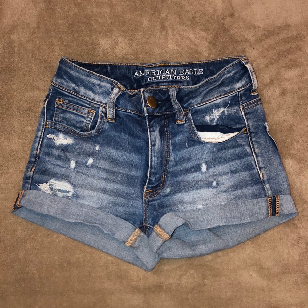 American eagle super stretch hi-rise shortie